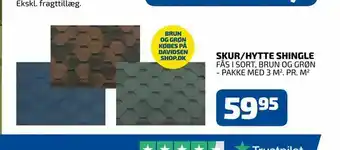 Davidsen Skur/hytte shingle tilbud