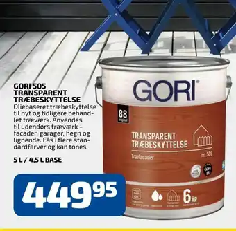 Davidsen Gori 505 transparent træbeskyttelse tilbud