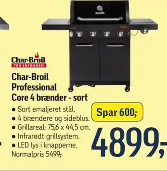 Føtex Char-Broil Professional Core 4 brænder - sort tilbud