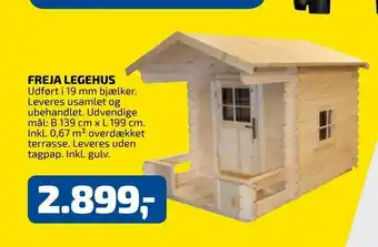 Davidsen Freja legehus tilbud