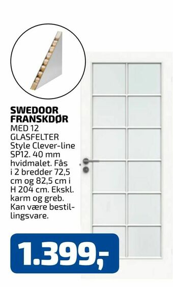 Davidsen Swedoor franskdør tilbud