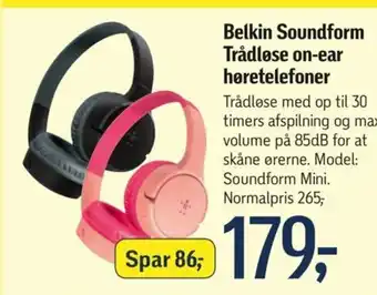 Belkin Soundform Trådløse on-ear høretelefoner