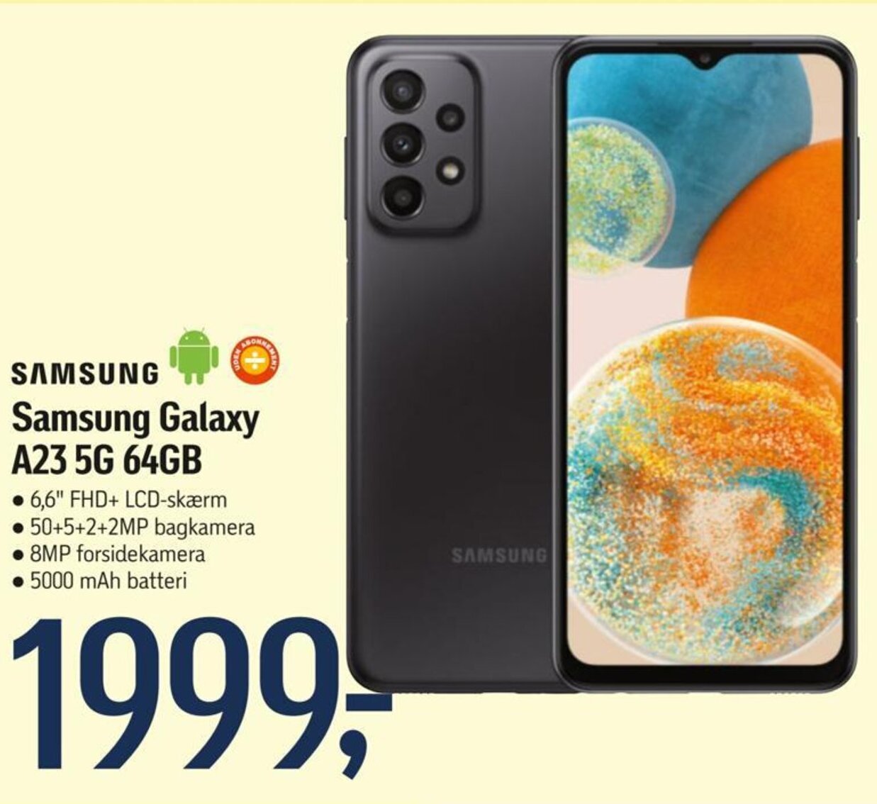 Føtex Samsung Galaxy A23 5G 64GB tilbud
