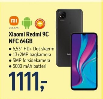 Føtex Xiaomi Redmi 9C NFC 64GB tilbud