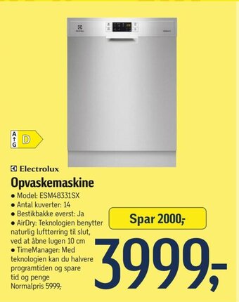 Electrolux Opvaskemaskine