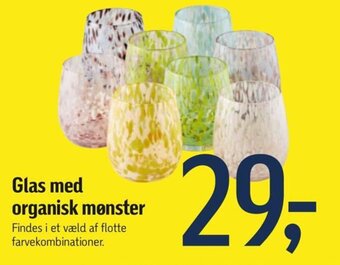 Føtex Glas med organisk mønster tilbud
