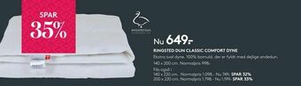SengeSpecialisten Ringsted dun classic comfort dyne tilbud