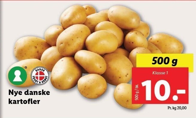 Lidl Nye danske kartofler tilbud