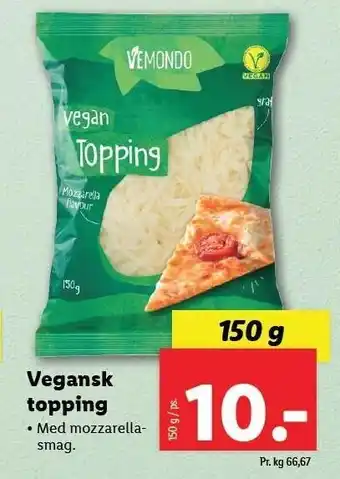 Lidl Vemondo vegansk topping tilbud