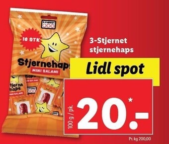 Lidl 3-stjernet stjernehaps tilbud
