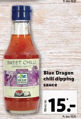 Lidl Blue dragon chili dipping sauce tilbud