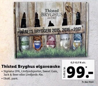 Lidl Thisted bryghus ølgaveæske tilbud