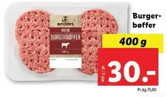Butcher's burgerbøffer