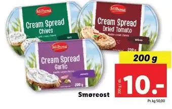 Lidl Milbona smøreost tilbud