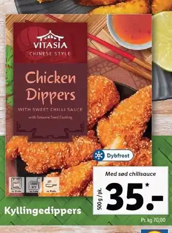 Lidl Vitasia kyllingedippers tilbud