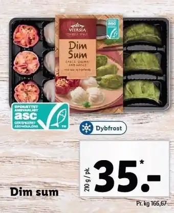 Lidl Vitasia dim sum tilbud