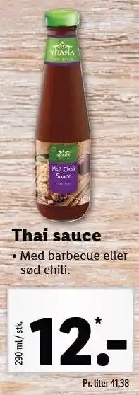 Lidl Vitasia thai sauce tilbud
