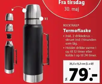 Lidl Rocktrail termoflaske tilbud