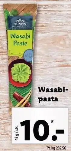 Lidl Vitasia wasabipasta tilbud