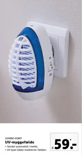 Lidl Livarno home uv-myggefælde tilbud