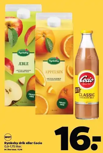 Netto Rynkeby drik el. cocio tilbud
