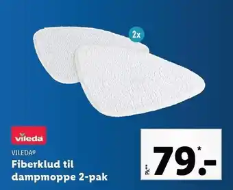 Lidl Vileda fiberklud til dampmoppe 2-pak tilbud