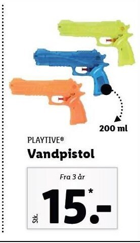 Lidl Playtive vandpistol tilbud