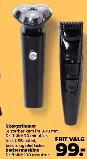 Skægtrimmer el. barbermaskime
