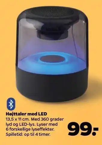 Højttaler m. led