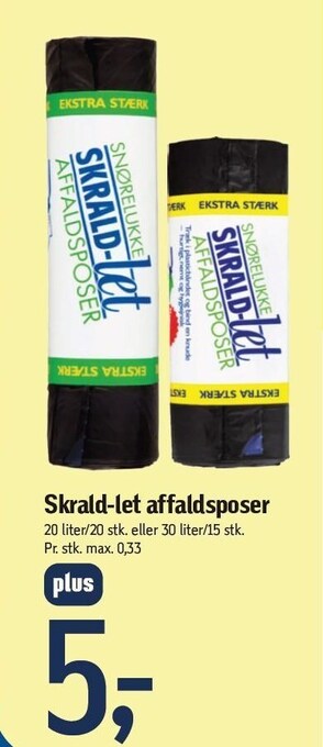 Føtex Skrald-let affaldsposer - medlemspris tilbud
