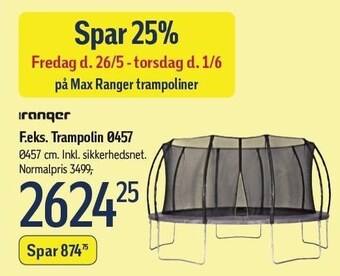 Føtex Trampolin ø457 tilbud