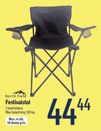 Føtex North field festivalstol tilbud