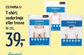 Føtex Olympia t-shirt, undertrøje eller trusse tilbud