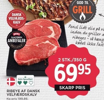 MENY Ribeye af dansk velfærdskalv tilbud