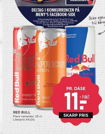 MENY Red bull tilbud