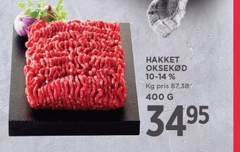 MENY Hakket oksekød 10-14% tilbud