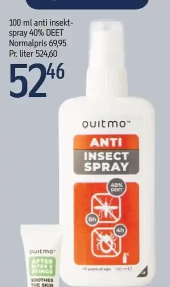 Føtex Anti insektspray 40% deet tilbud