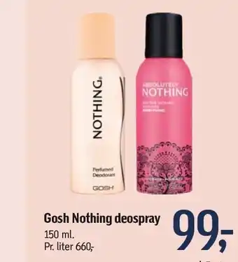 Gosh nothing deospray