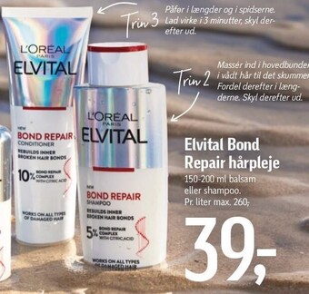Føtex Elvital bond repair hårpleje tilbud