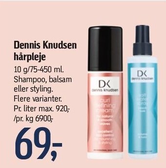 Føtex Dennis knudsen hårpleje tilbud
