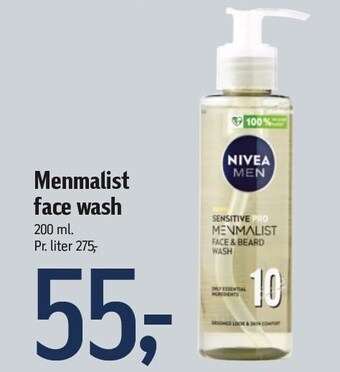 Menmalist face wash