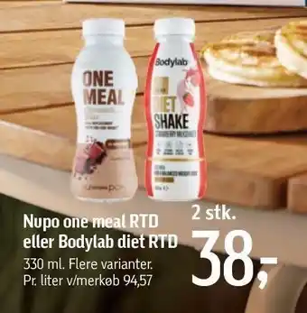Føtex Nupo one meal rtd eller bodylab diet rtd tilbud