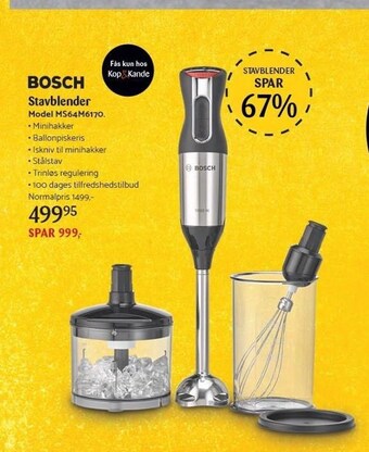 Kop & Kande Bosch stavblender tilbud