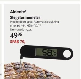 Aldente stegetermometer