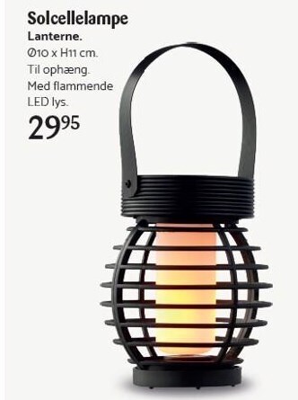Kop & Kande Solcellelampe tilbud
