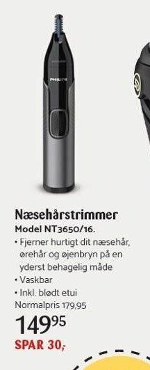 Philips næsehårstrimmer