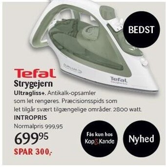 Kop & Kande Tefal strygejern tilbud