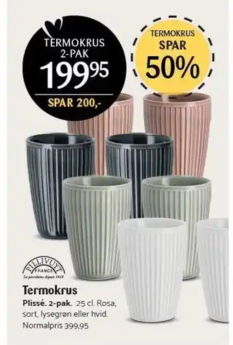 Kop & Kande Pillivuyt termokrus tilbud