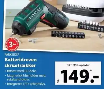 Parkside batteridreven