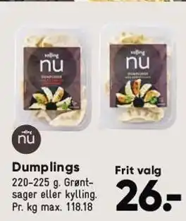 Bilka Salling nu dumplings tilbud